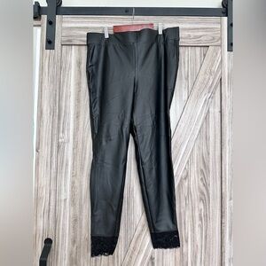 Torrid Black Faux Leather Pants